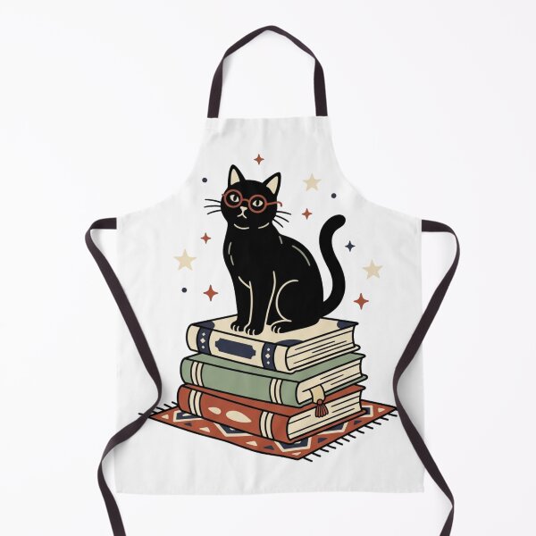 Item preview, The Literary Cat – Vintage Book Lover Cat Art designed and sold by meghnad.