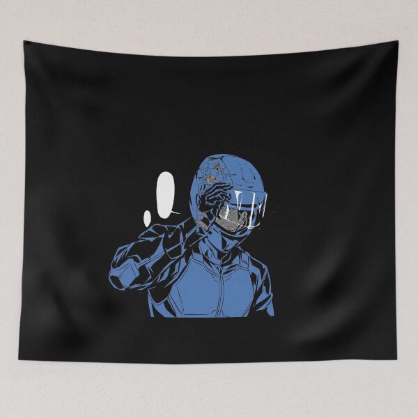 Item preview, Blue Helmet Rider designed and sold by lucianixons.