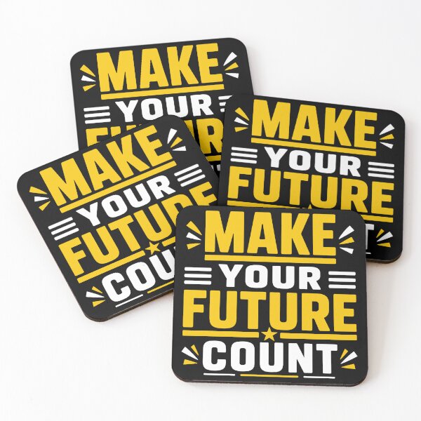 Item preview, Make Your Future Count Motivational Success Typography T-Shirt designed and sold by rejowan-arts.