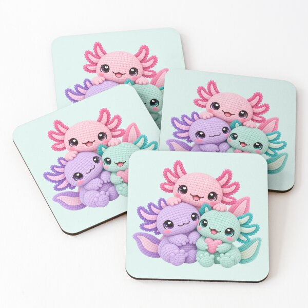 Item preview, Amigurumi Plushie - Axolotl Trio designed and sold by Myra365Art.