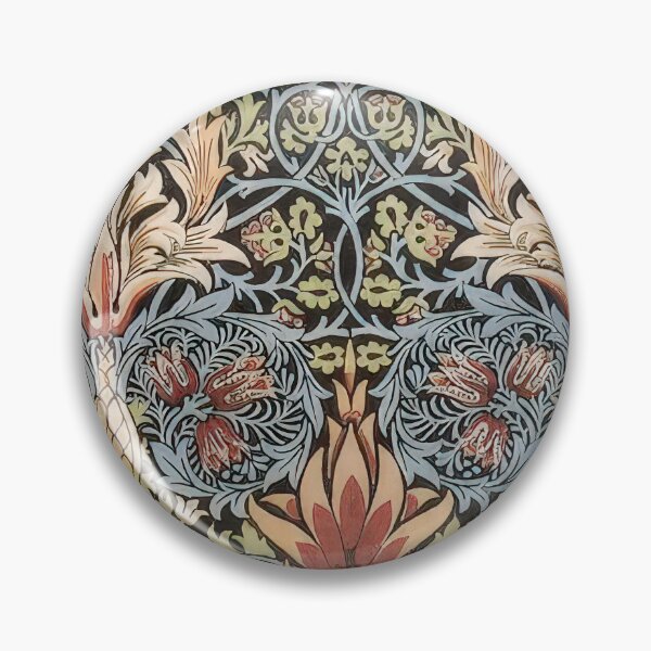 Item preview, Snakeshead printed textile 1876 designed and sold by VeilOfPigments.