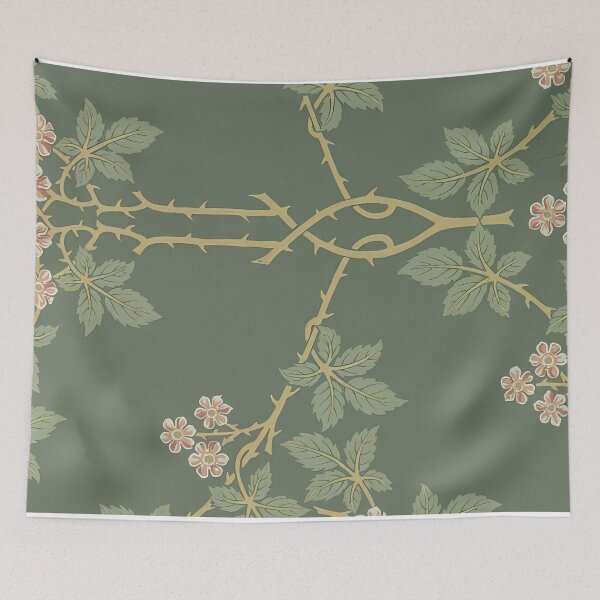 Item preview, Wallpaper blackberry pattern 388 1917 designed and sold by VeilOfPigments.