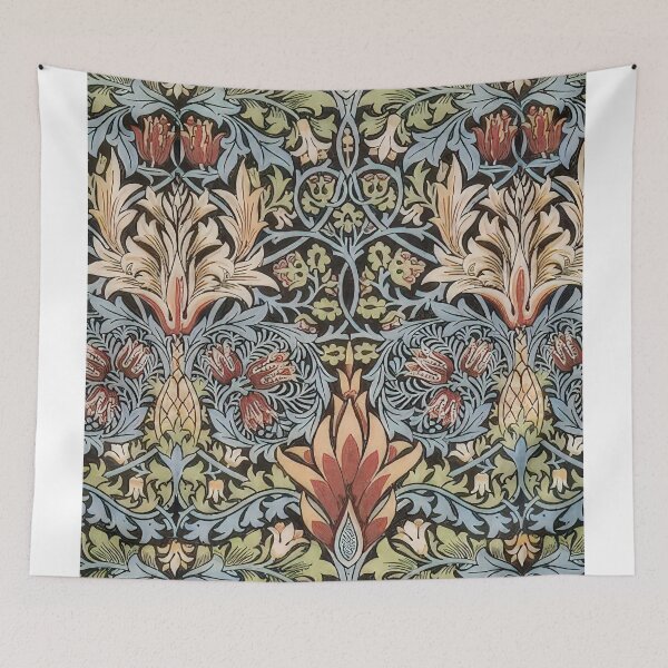 Item preview, Snakeshead printed textile 1876 designed and sold by VeilOfPigments.