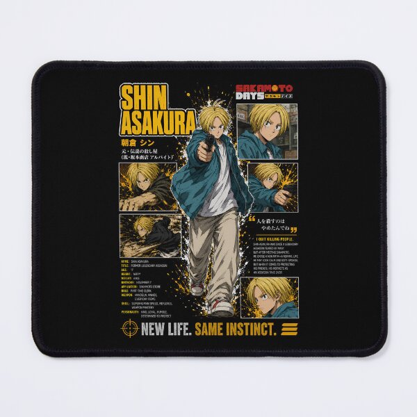 Item preview, Shin Asakura Magazine Layout Sakamoto Days T-Shirt designed and sold by SirLivy.