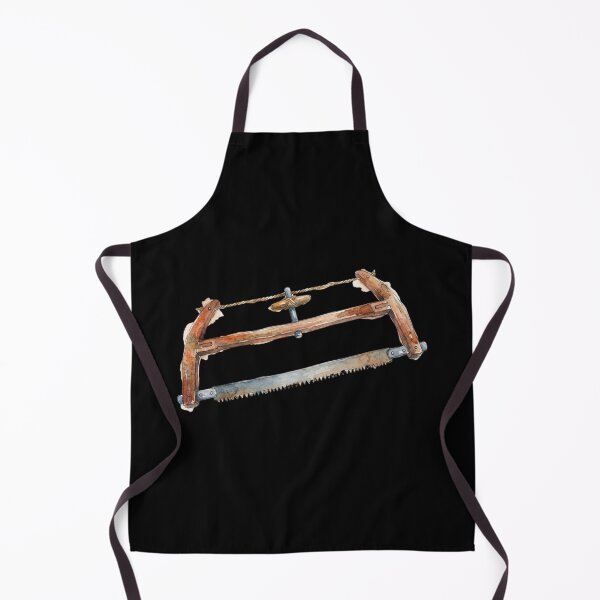 Item preview, Vintage Wooden Bow Saw Watercolor Art designed and sold by bvdesignart.