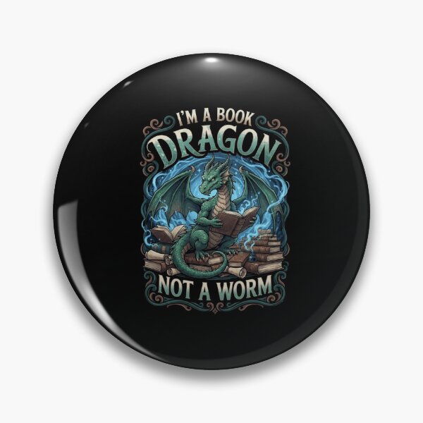 Item preview, Im A Book Dragon Not A Worm Fantasy Literature Reading Art designed and sold by Ostericaimusa.