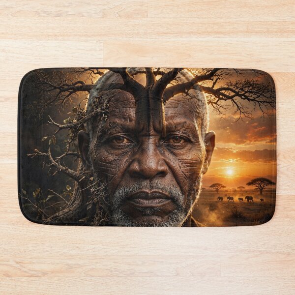 Item preview, Roots of Africa – Baobab Soul at Sunset designed and sold by DreamyWallVibes.