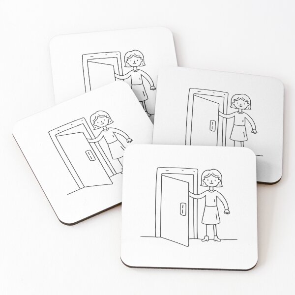 Item preview, A person entering a restricted area through an open gate designed and sold by rasagamastore.