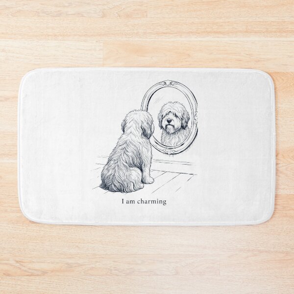 Item preview, Old English Sheepdog I Am Charming Mirror Meme Dog Lover designed and sold by dian-rody-crest.