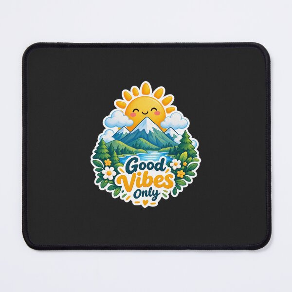 Item preview, Good Vibes Mountain Nature Sticker designed and sold by Sari Ramayani.