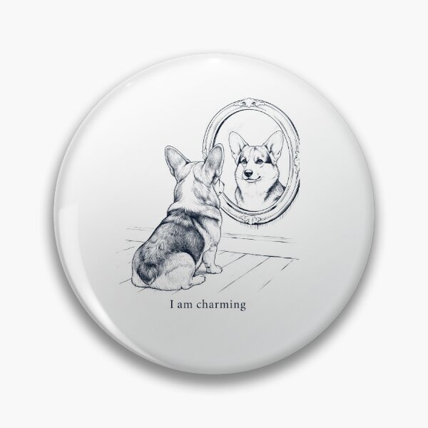 Item preview, Pembroke Welsh Corgi I Am Charming Mirror Meme Dog Lover designed and sold by dian-rody-crest.