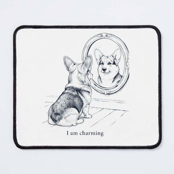 Item preview, Pembroke Welsh Corgi I Am Charming Mirror Meme Dog Lover designed and sold by dian-rody-crest.