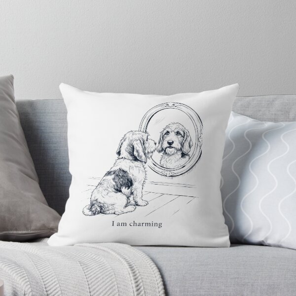Item preview, Petit Basset Griffon Vendeen I Am Charming Mirror Meme Dog Lover designed and sold by dian-rody-crest.