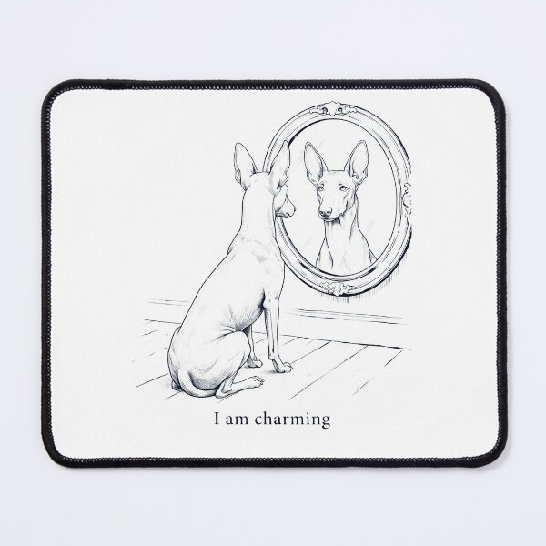Item preview, Pharaoh Hound I Am Charming Mirror Meme Dog Lover designed and sold by dian-rody-crest.