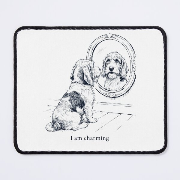 Item preview, Petit Basset Griffon Vendeen I Am Charming Mirror Meme Dog Lover designed and sold by dian-rody-crest.