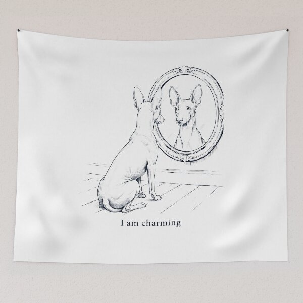 Item preview, Pharaoh Hound I Am Charming Mirror Meme Dog Lover designed and sold by dian-rody-crest.
