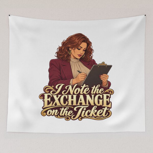 Item preview, Exchange Ticket Notes Anime Trader Illustration designed and sold by Bikivuno.