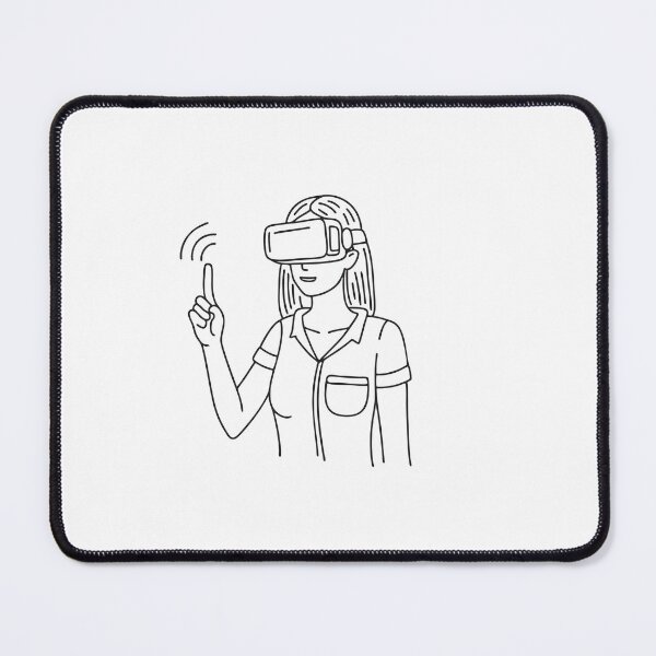 Item preview, A person wearing virtual reality goggles designed and sold by rasagamastore.