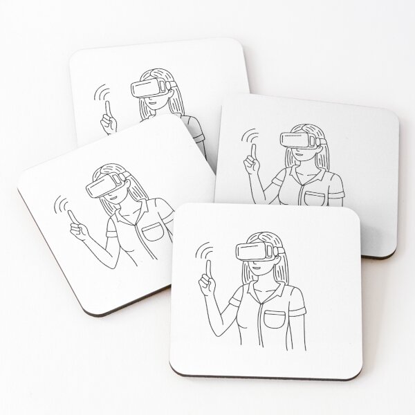 Item preview, A person wearing virtual reality goggles designed and sold by rasagamastore.