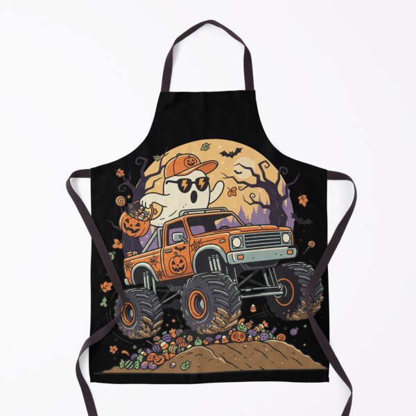 Item preview, Cute Ghost Riding Monster Truck Trick Or Treat Halloween designed and sold by CF_VintageDesign.