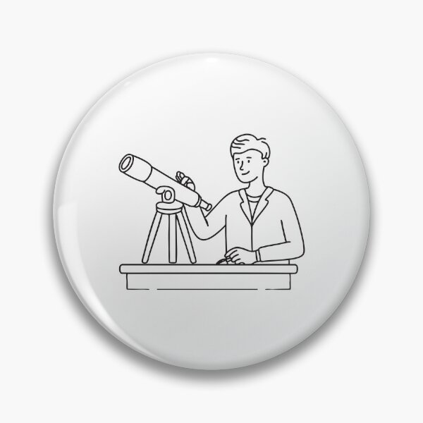 Item preview, A scientist adjusting a telescope in an observatory designed and sold by rasagamastore.