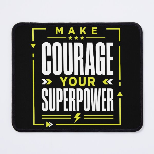 Item preview, Make Courage Your Superpower Motivational Confidence Typography T-Shirt designed and sold by rejowan-arts.