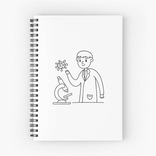 Item preview, A scientist observing a virus through a microscope designed and sold by rasagamastore.