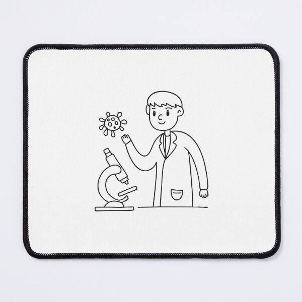 Item preview, A scientist observing a virus through a microscope designed and sold by rasagamastore.