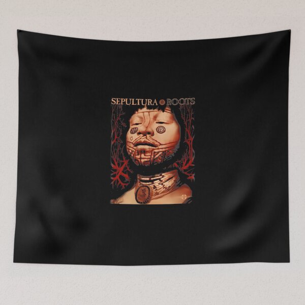Item preview, Tribal Mask Red Veins Abstract Art designed and sold by MelissaHays.