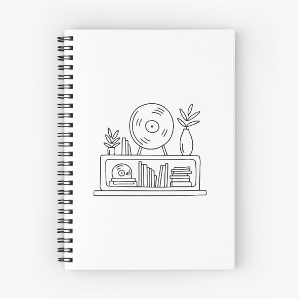 Item preview, A shelf stocked with vinyl records and music equipment designed and sold by rasagamastore.