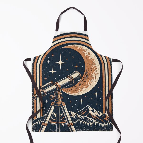 Item preview, Retro Telescope and Crescent Moon designed and sold by S06PMarketing.