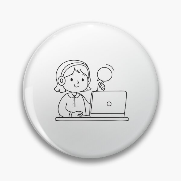 Item preview, A student attending a virtual class on a computer designed and sold by rasagamastore.