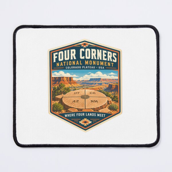 Item preview, Four Corners National Monument Where Four Lands Meet USA Travel Souvenir Colorado Plateau Utah Arizona Colorado New Mexico designed and sold by Simsimah26Parks.