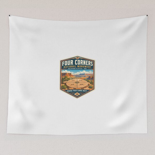 Item preview, Four Corners National Monument Where Four Lands Meet USA Travel Souvenir Colorado Plateau Utah Arizona Colorado New Mexico designed and sold by Simsimah26Parks.