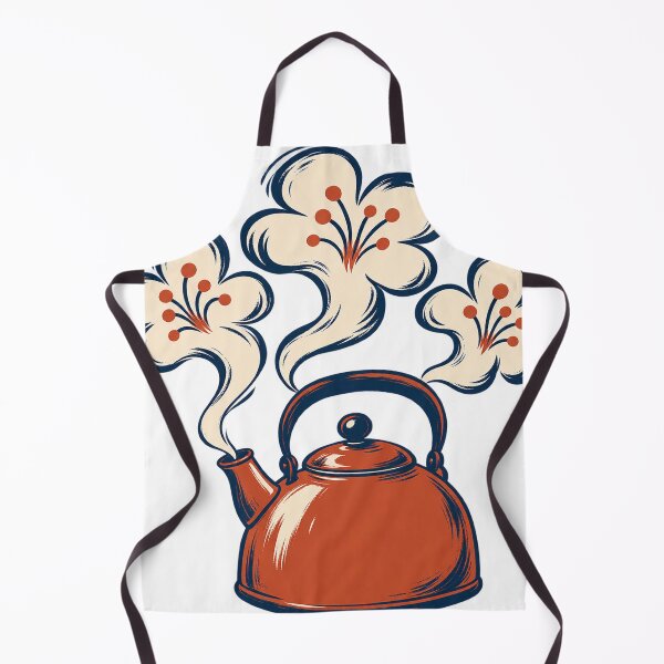 Item preview, Hand Drawn Kettle and Steam Flowers designed and sold by S06PMarketing.