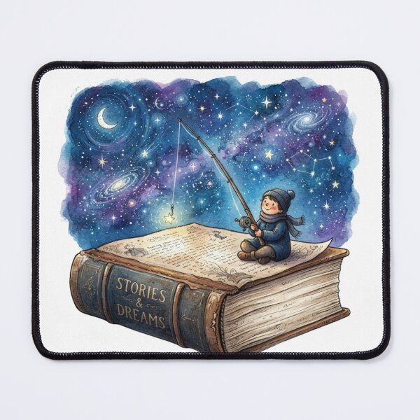 Item preview, Fishing For Stars - Magical Watercolor Book of Dreams Art? designed and sold by Sanan Israyilli.