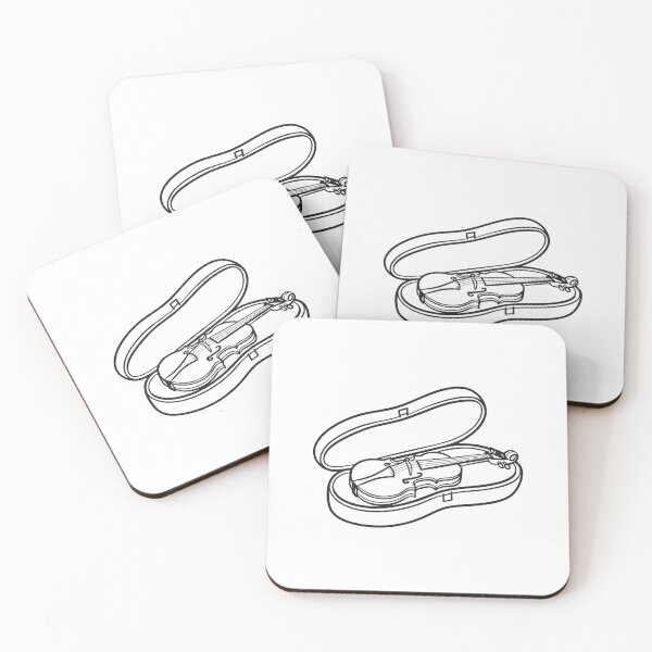 Item preview, A Violin inside an open instrument case designed and sold by rasagamastore.
