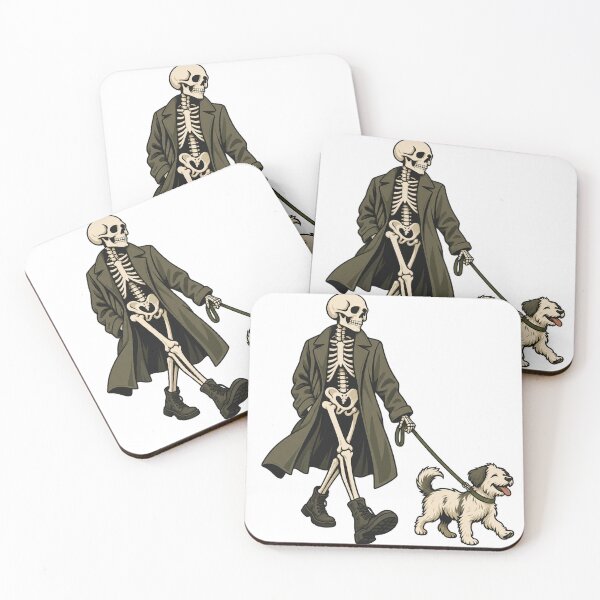 Item preview, Skeleton Walking a Small Dog designed and sold by S06PMarketing.