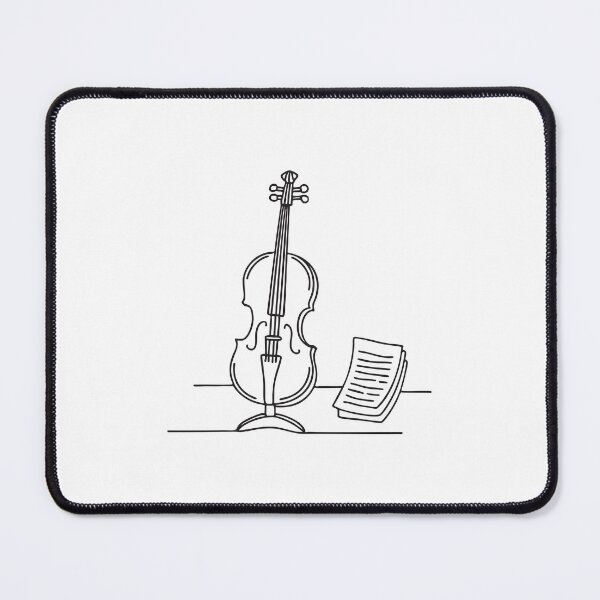Item preview, A Violin placed on a music stand with sheet music designed and sold by rasagamastore.