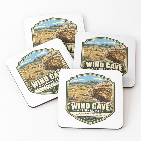 Item preview, Wind Cave National Park Boxwork Wonder Prairie Cave Pronghorn South Dakota designed and sold by NeedForParks.