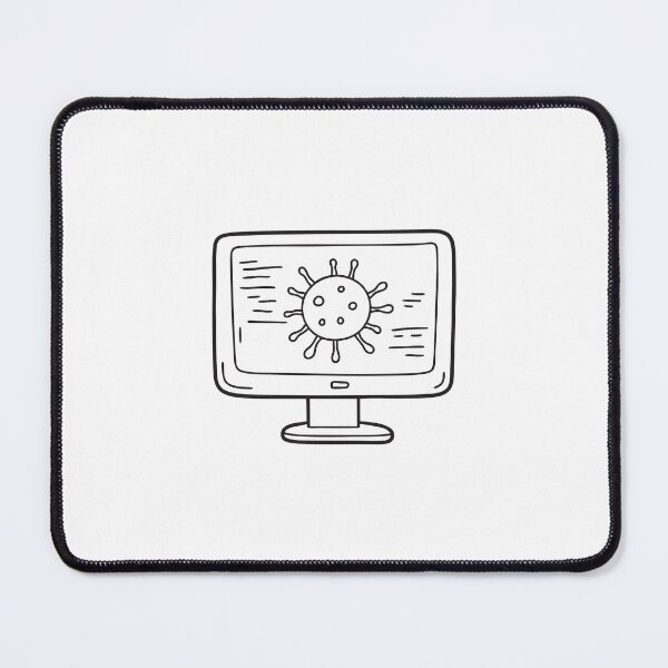 Item preview, A virus diagram on a computer screen designed and sold by rasagamastore.