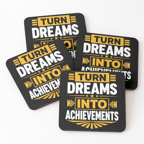 Item preview, Turn Dreams Into Achievements Motivational Success Typography T-Shirt designed and sold by rejowan-arts.