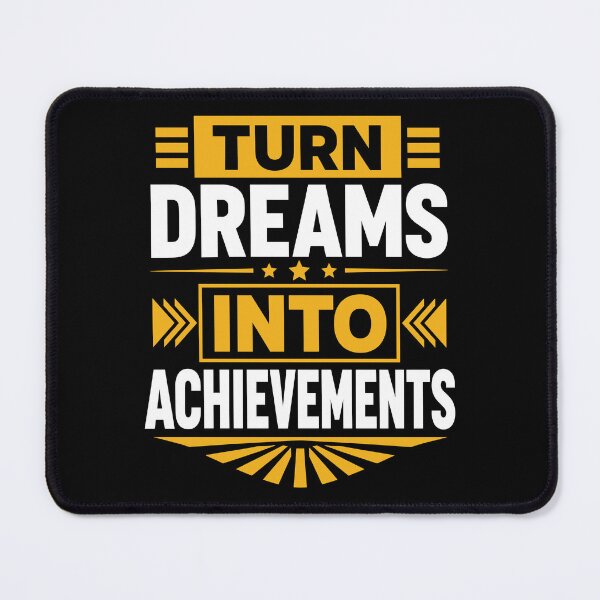 Item preview, Turn Dreams Into Achievements Motivational Success Typography T-Shirt designed and sold by rejowan-arts.