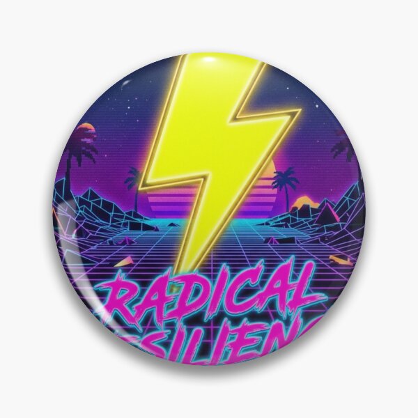 Item preview, Radical Resilience - Retro 80s Neon Lightning Bolt Art designed and sold by Sanan Israyilli.