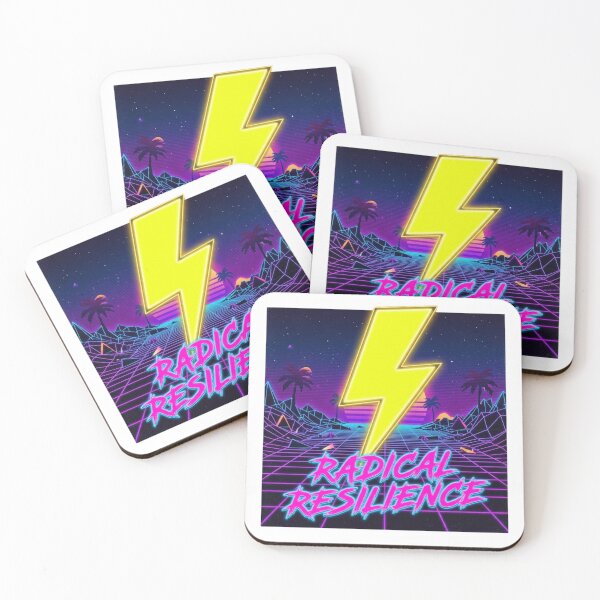 Item preview, Radical Resilience - Retro 80s Neon Lightning Bolt Art designed and sold by Sanan Israyilli.