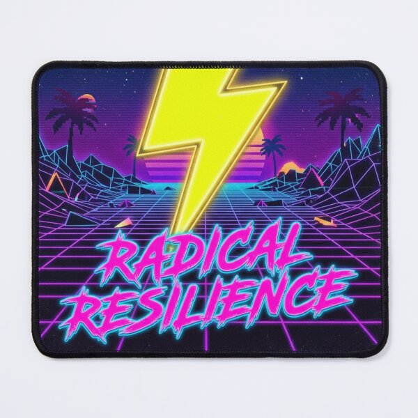 Item preview, Radical Resilience - Retro 80s Neon Lightning Bolt Art designed and sold by Sanan Israyilli.