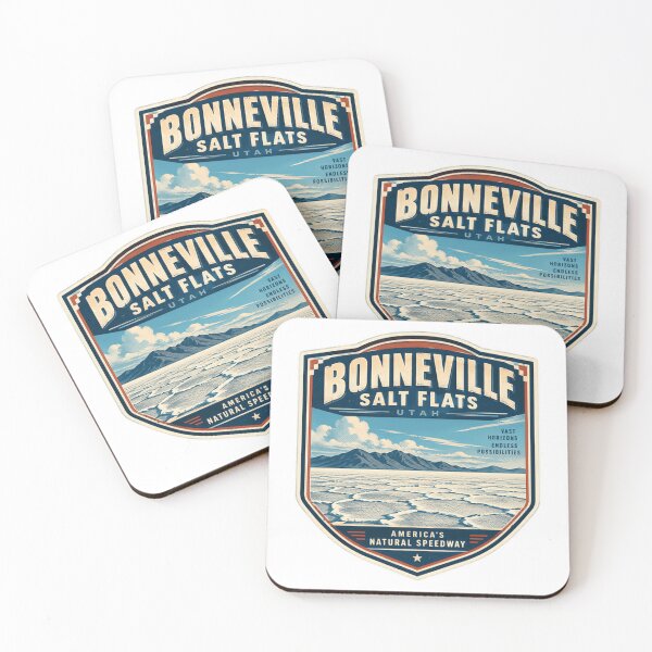 Item preview, Bonneville Salt Flats Utah Vast Horizons Endless Possibilities America's Natural Speedway Travel Motorsport Fan designed and sold by Simsimah26Parks.