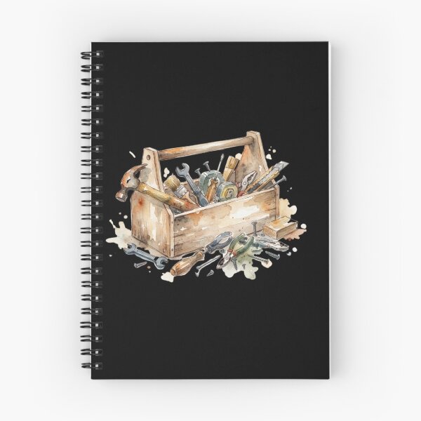 Item preview, Watercolor Wooden Toolbox And Hand Tools Design designed and sold by bvdesignart.