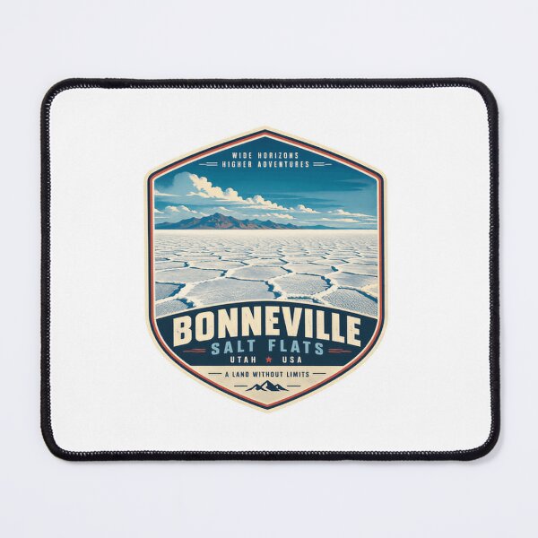Item preview, Bonneville Salt Flats Utah USA Wide Horizons Higher Adventures A Land Without Limits Travel Adventure Road Trip Explorer designed and sold by Simsimah26Parks.
