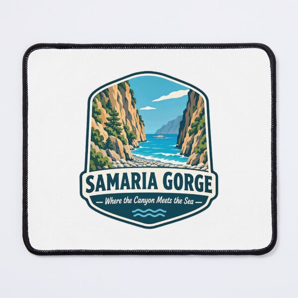 Item preview, Samaria Gorge Where The Canyon Meets The Sea Greece Travel Hiking Souvenir designed and sold by NeedForParks.